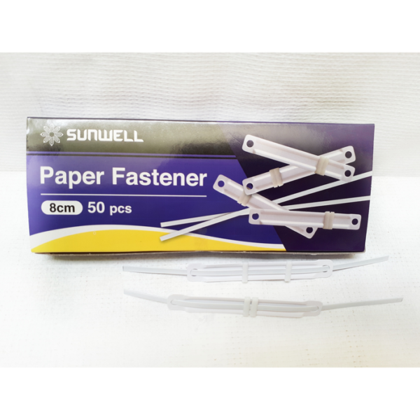 Fastener Acco Plastik Jilid Kertas Putih Warna per Pak isi 50 pcs - Gambar 2