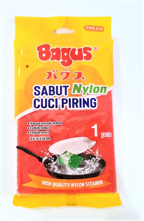 Spons Sabut Cuci Piring Nylon isi 1 BAGUS 515