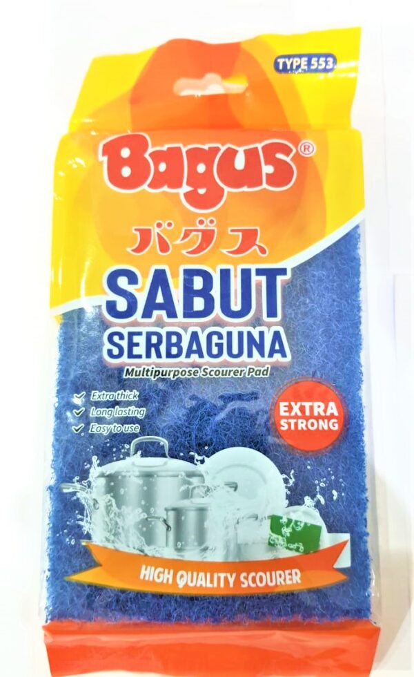 Spons Sabut Cuci Piring Serbaguna Teflon BAGUS 553
