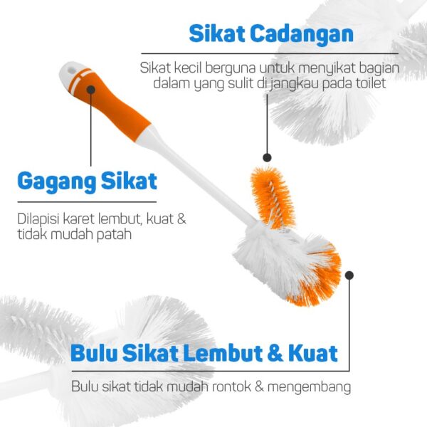 Sikat Kloset Kamar Mandi BAGUS 348 Closet Brush - Gambar 2