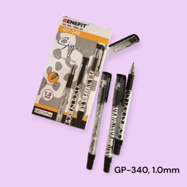 Pulpen Pen Gel Tanda Tangan Sign Pen Roller Ball BENFIT GP-340 ( 1.0 mm ) Medium