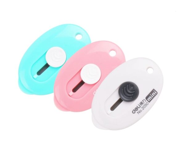 Pisau Cutter Mini Travel DELI 2050 - Gambar 2