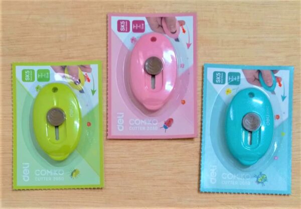 Pisau Cutter Mini Travel DELI 2050 - Gambar 3