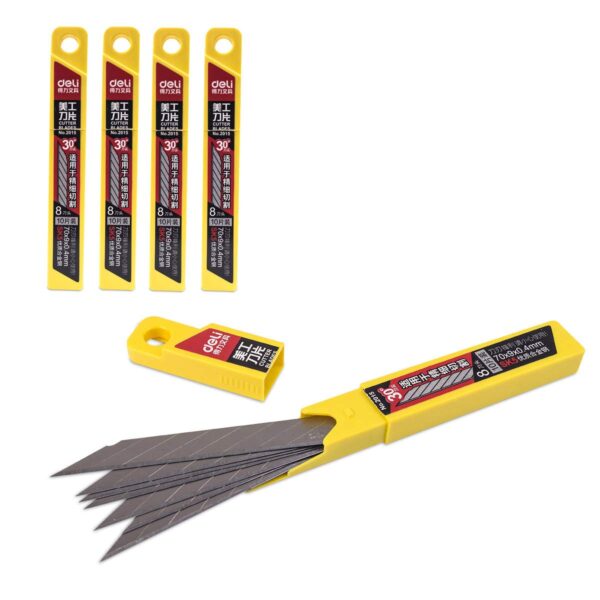 Isi Refill Cutter Kecil Miring 30 Derajat DELI 2015 isi 8 Blade