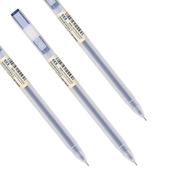 Pulpen Gel Pen Gel Warna DELI 0.5 mm A-119 Pena Pulpen Cair Ujung Lancip Needle Tip - Gambar 2