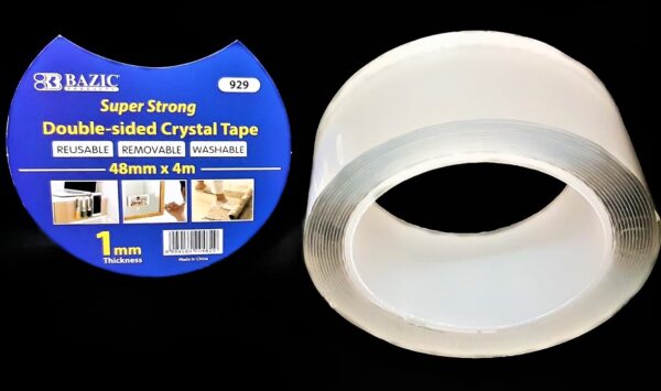 Mounting Tape Double Tape Bening Transprant Lentur BAZIC 929 ( 50 mm x 4 meter )