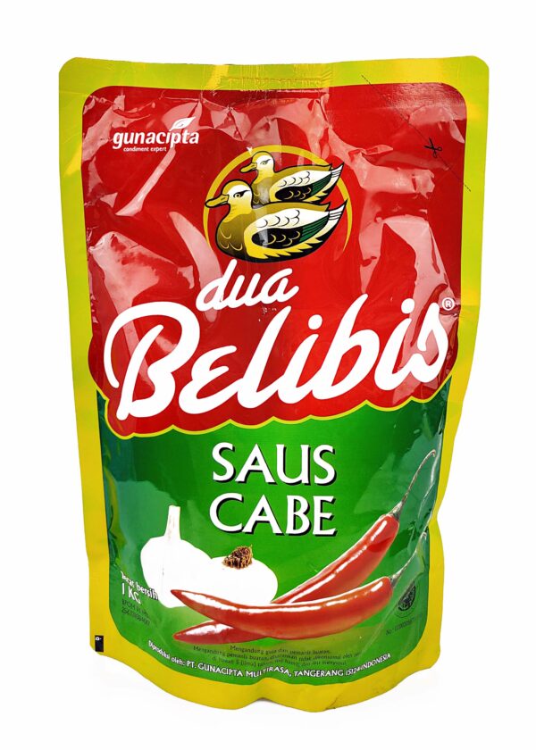 Saus Sambal Cabe DUA BELIBIS 1 Kg Pouch Refill Chilli Sauce