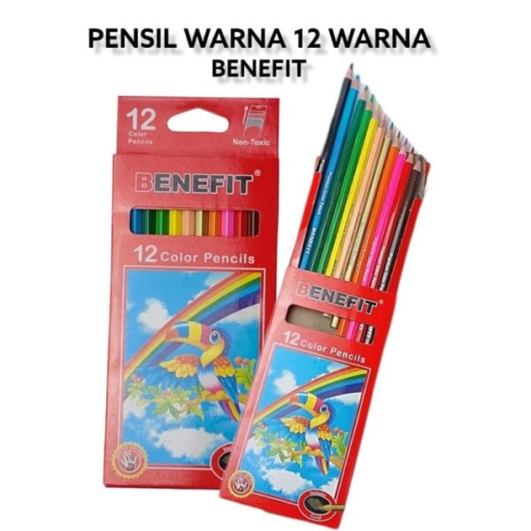 Pensil Warna 12 Warna BENEFIT Color Pencil