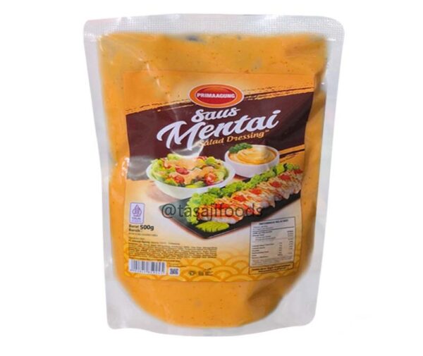 Saus Mayones Mentai PRIMA AGUNG 500 Gr Mentai Sauce Pouch Refill