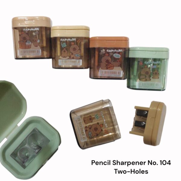 Rautan Sharpener Pensil Anak Lucu 2 Lubang Pencil Shapener - Gambar 4