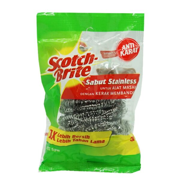 Sabut Cuci Besi Stainless SCOTCH BRITE ID-SSP Set isi 2
