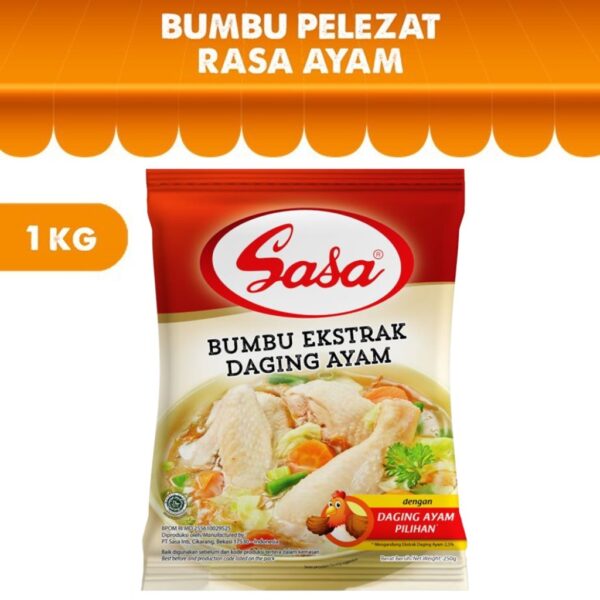 Penyedap Rasa Pelezat Masakan SASA Bumbu Ekstrak Daging Ayam / Sapi 1 Kg Kaldu Ayam / Sapi - Gambar 2