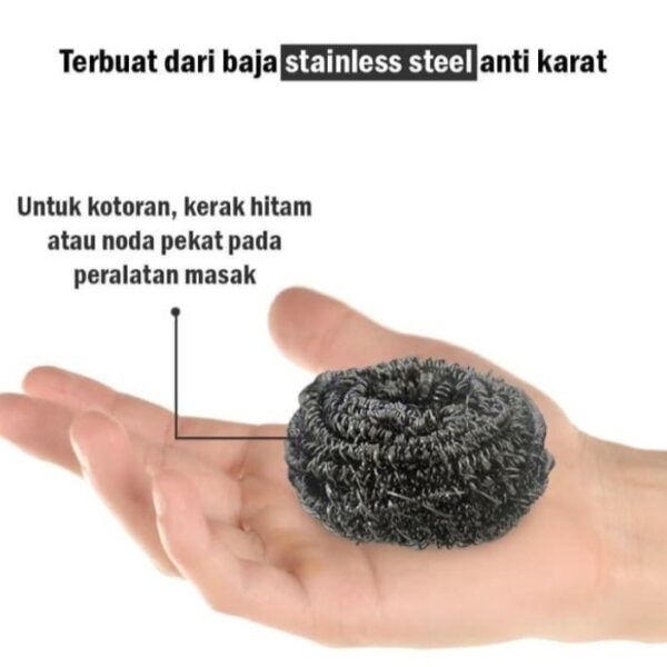 Sabut Cuci Besi Stainless SCOTCH BRITE ID-SS 15 gr - Gambar 3