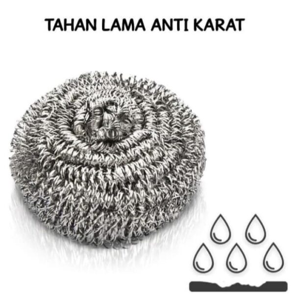 Sabut Cuci Besi Stainless SCOTCH BRITE ID-SS 15 gr - Gambar 4