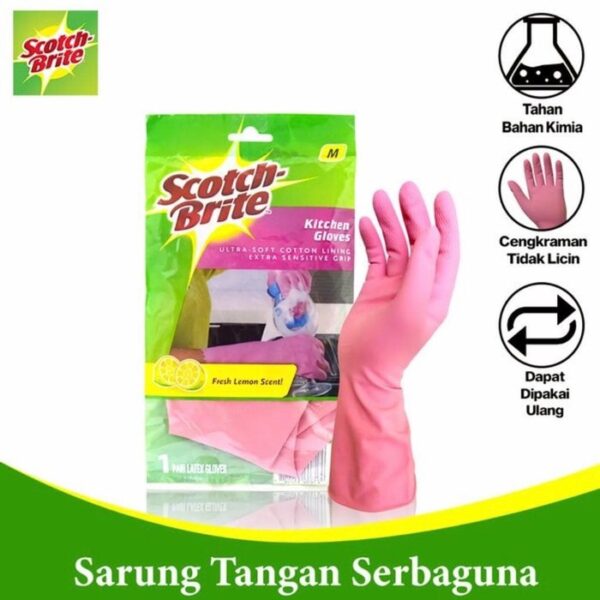 Sarung Tangan Karet Dapur Cuci Piring SCOTCH BRITE ID-841 Kitchen Glove