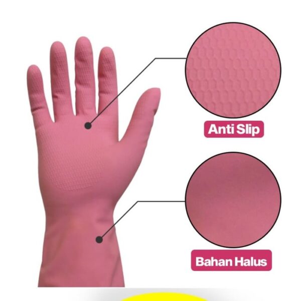 Sarung Tangan Karet Dapur Cuci Piring SCOTCH BRITE ID-841 Kitchen Glove - Gambar 4