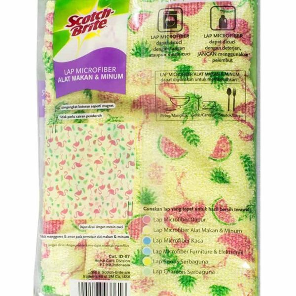 Lap Microfiber Alat Makan SCOTCH BRITE ID-87 - Gambar 2