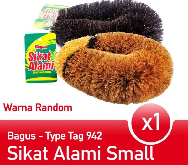 Sikat Pembersih Panci Peralatan Masak BAGUS Sikat Alami Kecil 20942