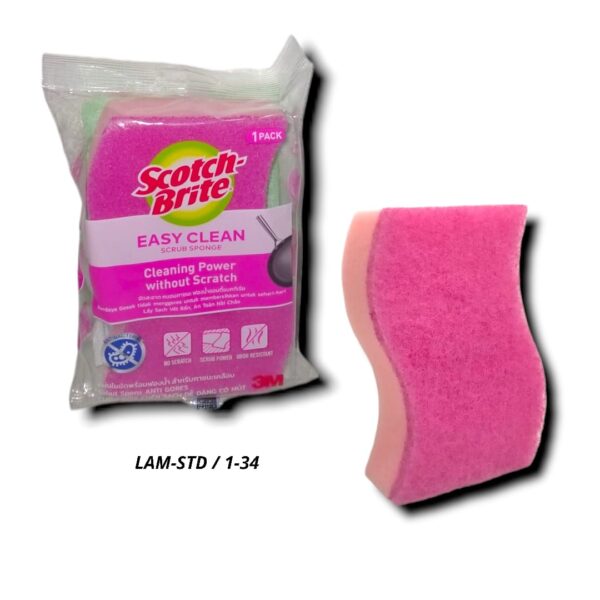 Spons Sabut Peralatan Masak Stainless Panci SCOTCH BRITE Easy Clean Scrub isi 1