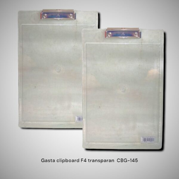 Papan Jalan Klip Clipboard Bening Transparan Folio Tebal