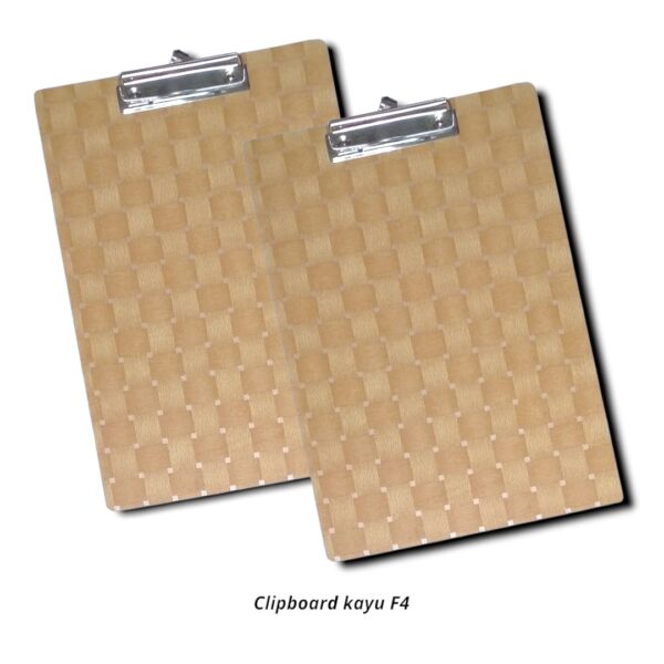 Papan Jalan Klip Clipboard Kayu Folio