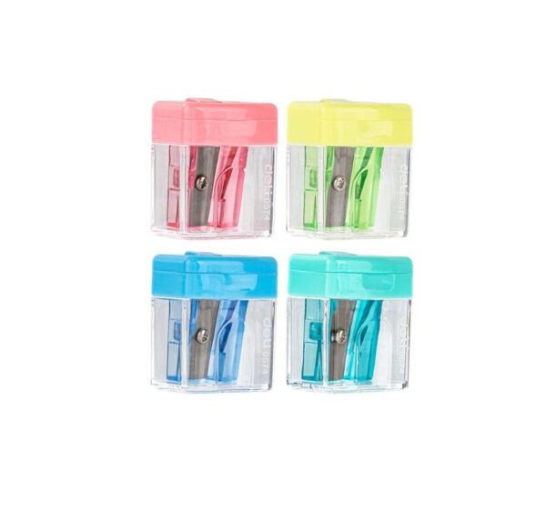 Serutan Rautan DELI 1 Lubang + Tutup Pencil Sharpener 0574 - Gambar 2
