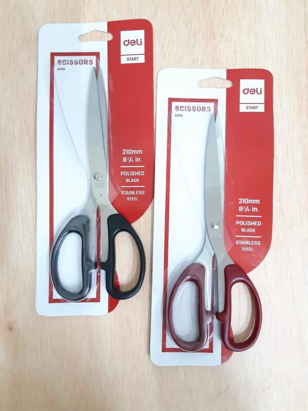 Gunting Kertas DELI Scissors 6010 Besar Stainless ( 21 cm )  - Gambar 3