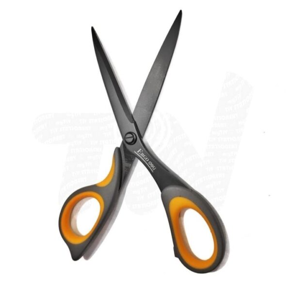 Gunting Kertas DELI Bahan Teflon 77757 Arc Blade Scissors Anti Karat Ergonomis Besar