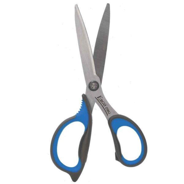 Gunting Kertas Ergonomis DELI 77760 Besar 21 cm Stainless Anti Karat Scissors - Gambar 3