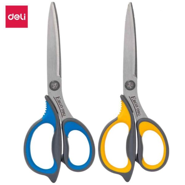 Gunting Kertas Ergonomis DELI 77760 Besar 21 cm Stainless Anti Karat Scissors