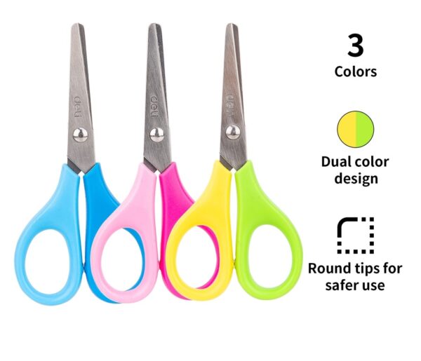 Gunting Kertas Anak Ujung Tumpul Kecil ( 4 Inch ) Kids Scissors 60100 / D-601