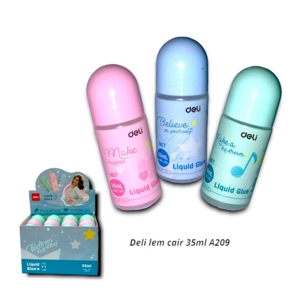 Lem Kertas Cair DELI A209 35 Ml Glue