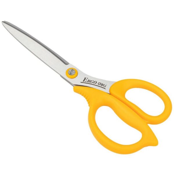 Gunting Kertas Stainless Anti Karat Deli 77758 Scissors  Stainless Ergonomis Besar ( 21 cm ) - Gambar 3