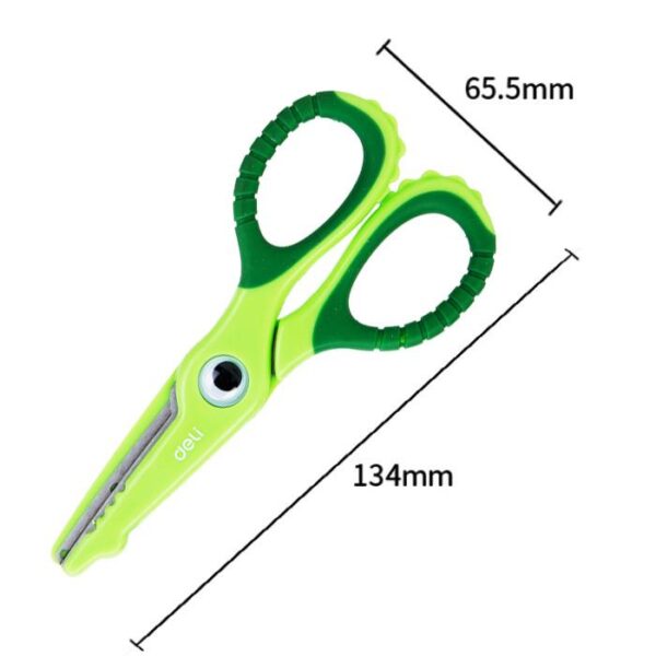Gunting Anak + Pengaman 6071 Bentuk Lucu Kids Scissors Ujung Tumpul - Gambar 3