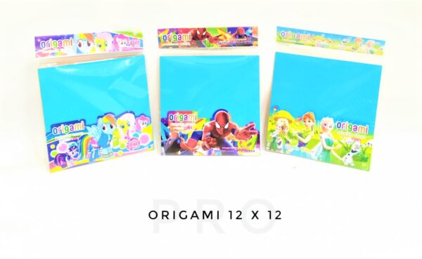 Kertas Lipat Origami 2 sisi bolak balik Double Side Color 12 x 12 cm isi 20's