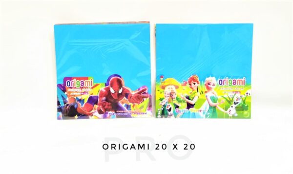 Kertas Lipat Origami 2 sisi bolak balik Double Side Color 20 x 20 cm isi 20's