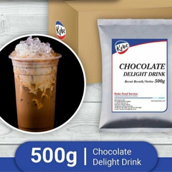 Minuman Bubuk Instan  Rasa Coklat Strawberry Vanilla Caramel KOBE Milk Shake Chocolate Drink 200 Gr - Gambar 4