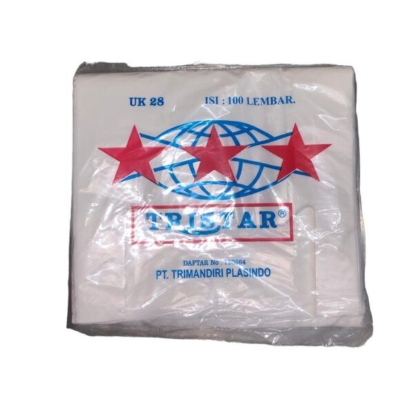 Kantong Plastik Kresek TRISTAR No. 28 ( 28 cm x 48 cm ) isi 100's