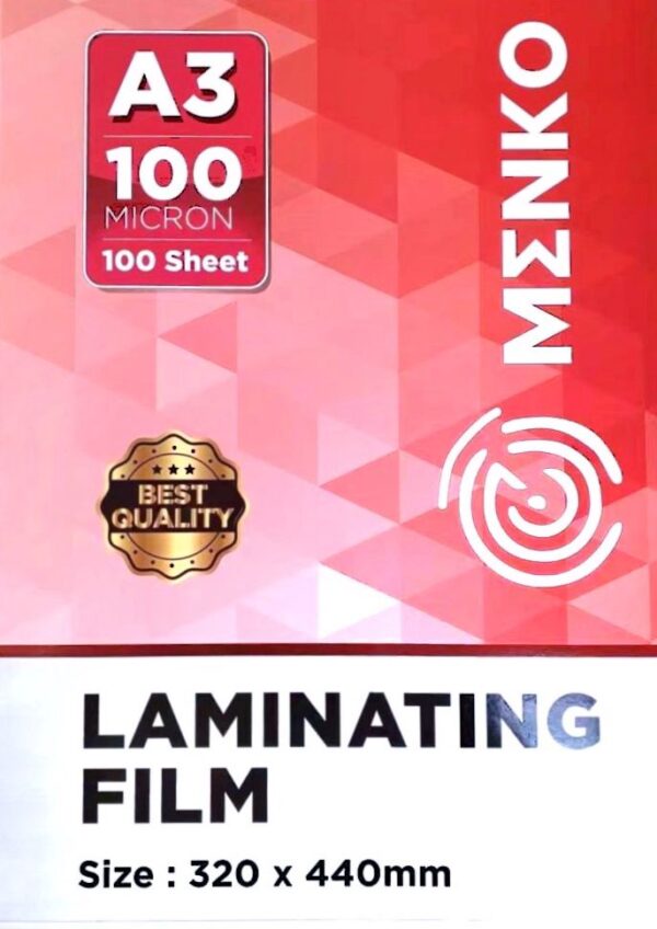 Plastik Laminating A3 100 Micron isi 100 lembar