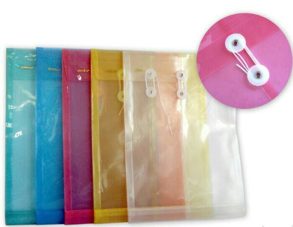 Map Tali Plastik Transparant Folio Envelope Bag