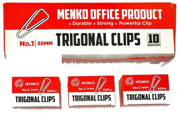 Klip Kertas Paperclip Triagonal Clip No.1 ( 30 mm )