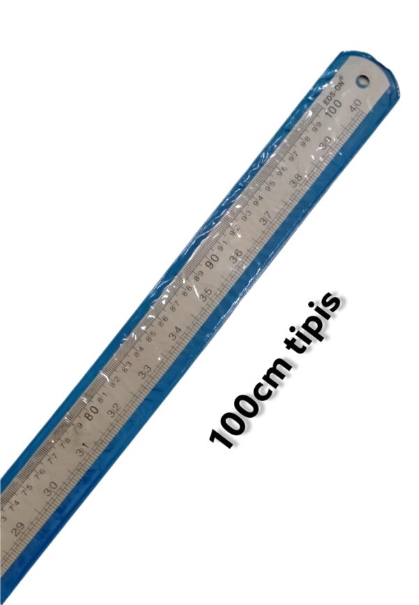 Mistar Besi Penggaris Stainless Ruler 100 cm