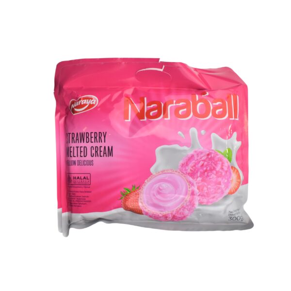 Biskuit Kue NARAYA NARABALL 300 gr Original , chocolate , Strawberry , Pandan - Gambar 2