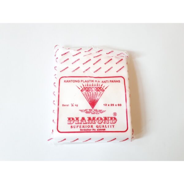 Plastik Makanan Food Grade Anti Panas DIAMOND 12 cm x 25 cm