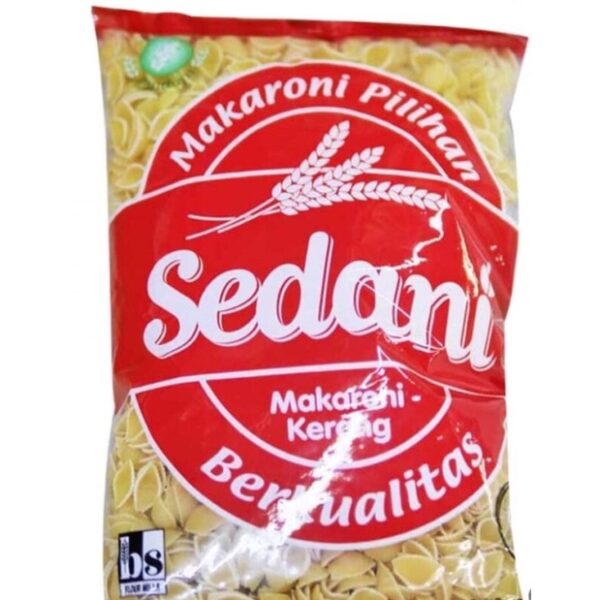 Pasta Makaroni Kerang Spiral Pipa SEDANI 1 Kg - Gambar 2