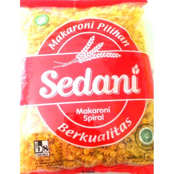 Pasta Makaroni Kerang Spiral Pipa SEDANI 1 Kg - Gambar 3