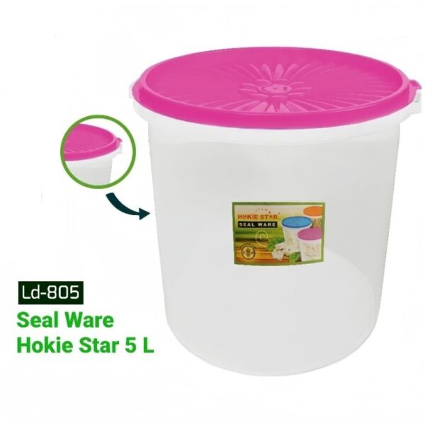 Toples Kerupuk Kue Kedap Udara Sealware Serbaguna HOKIE 5 LT
